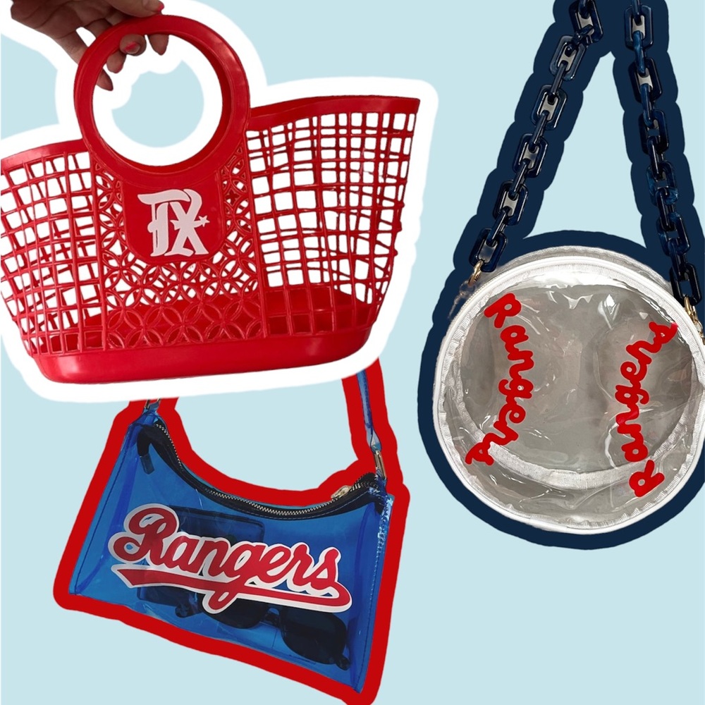 Texas Rangers basket bag